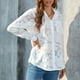 thumbnail image 4 of Camisas de manga larga para mujer camisas holgadas de gasa con botones ropa de primavera y verano, 4 of 8