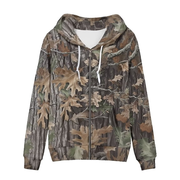 Eheartsgir Forest Hunting Camouflage Hoodie Causal Pullover Cardigan Drawstring Hoodies with Pockets Athletic Sport Gym Comfy Sweatshirt for Women Outdoor