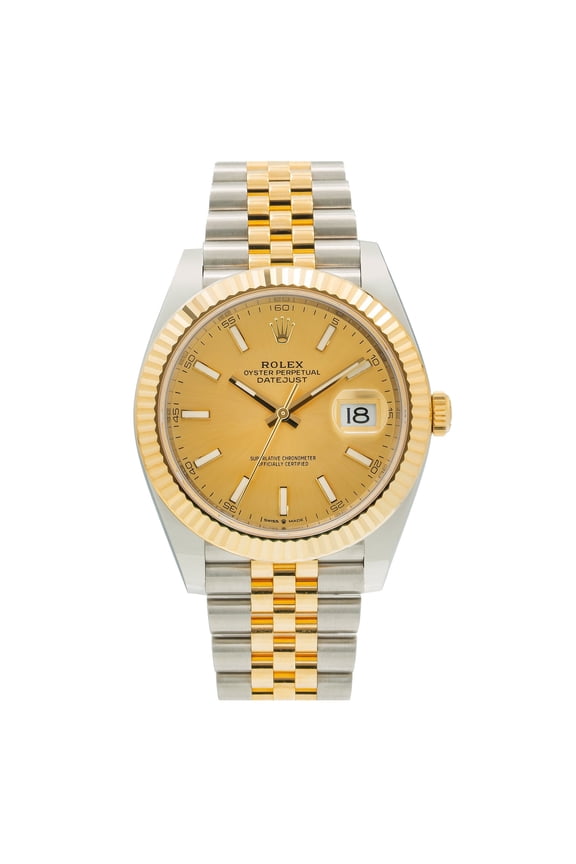 Pre-Owned Rolex Datejust 126333 41mm Champagne Dial Two-Tone Jubilee Bracelet Watch