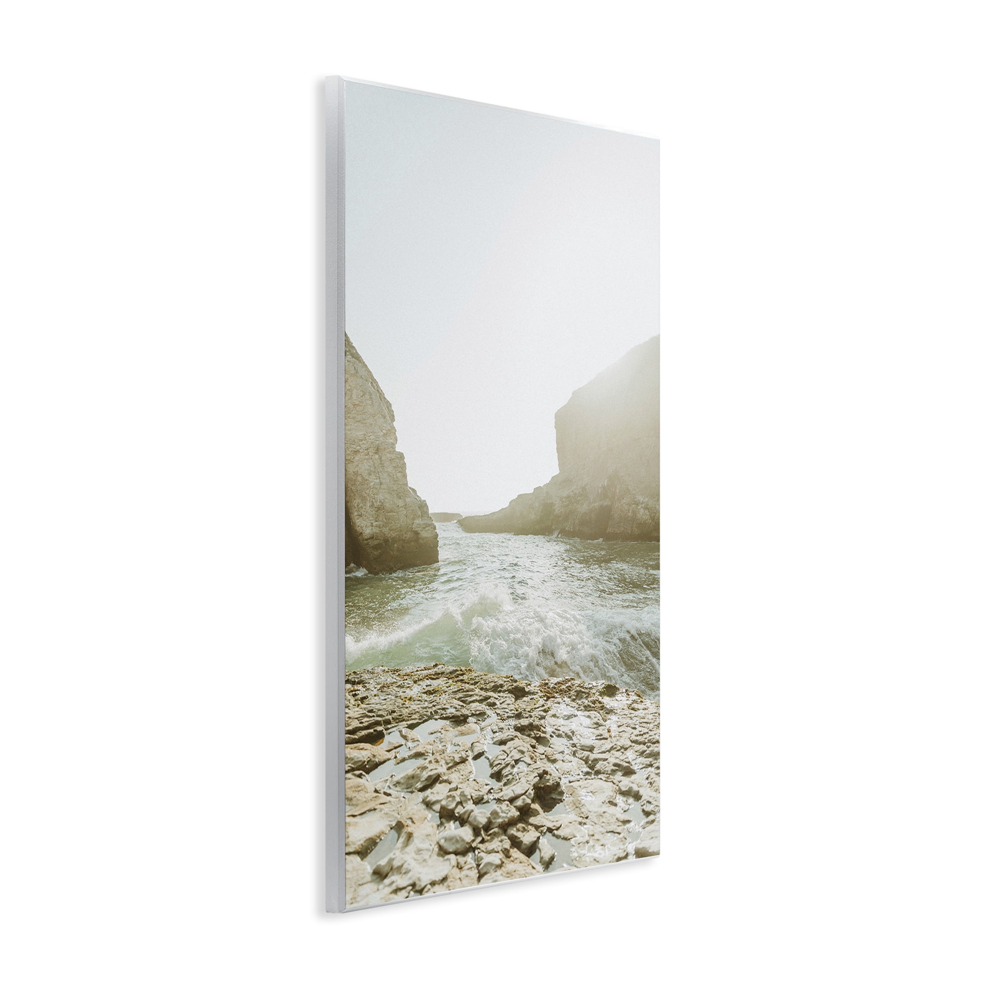 Stupell Industries Rocky Beach Cove Landscape Photography Unframed Art Print Wall Art, 10 x 15