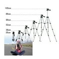 thumbnail image 3 of Miangastore Adjustable Height 360 Degree Rotaing Camera Telescopic Tripod Standard 1/4 Inch Quick Release Mount for DSLR Camera IXUS/ LCD Monitor/ Camcorder (Silver), 3 of 4