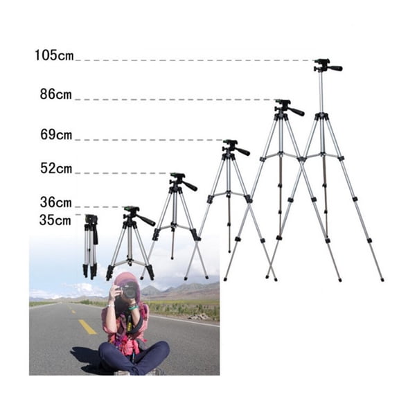 OFFIGAM Lightweight Small Phone Tripod with Anti- Base, Portable Camera Mount Stand, 1 Pack for Mobile Photography