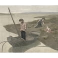thumbnail image 2 of Pierre Puvis de Chavannes 24x20 Gold Ornate Framed and Double Matted Museum Art Print Titled - The Poor Fisherman, 2 of 4