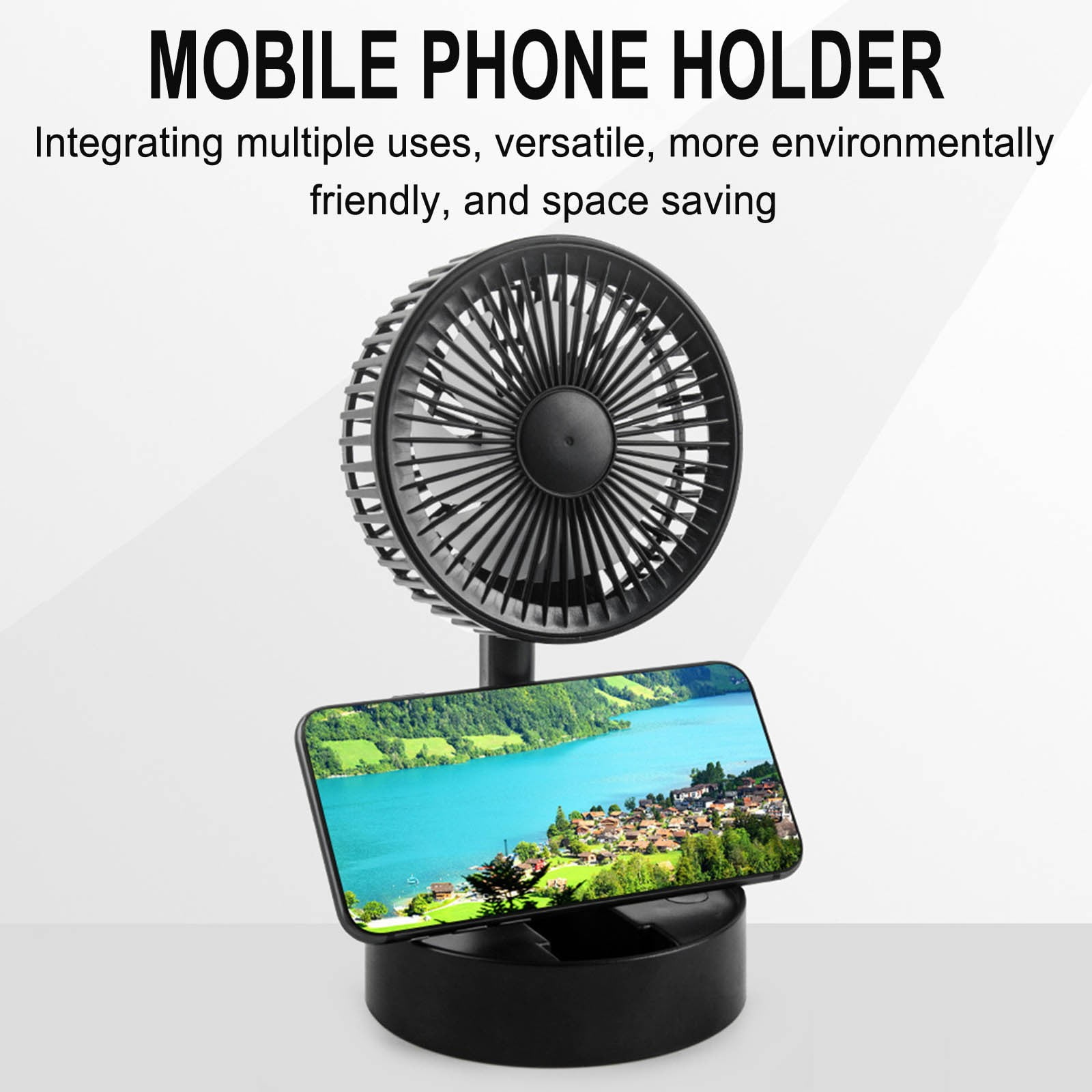 PIMOXV 3-Speed Battery Operated Pedestal Fans
