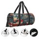 thumbnail image 3 of Balery Vintage American Flag Elephant Bolsa de Gimnasio para Mujeres y Hombres, Bolsa de Viaje Impermeable, Bolsa de Fin de Semana con Compartimento para Zapatos y Bolsillo Húmedo, 3 of 6