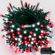 thumbnail image 1 of Cadena de luces navideñas mejorada de 82 pies, 200 LED para exterior/interior, temporizador y función de memoria y 8 modos, cable verde extensible, cadena de luces impermeable para árbol de Navidad, f, 1 of 4