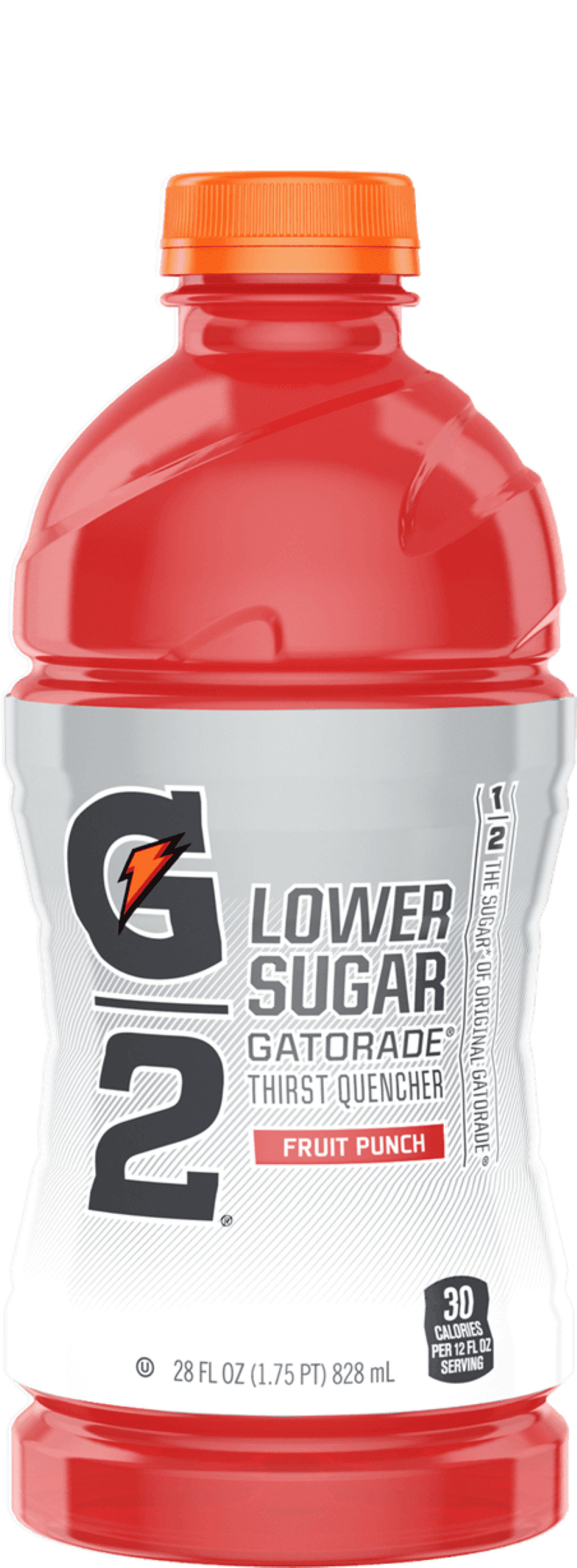 Gatorade G2 Fruit Punch Sports Drink 28oz Bottles, Quantity of 5