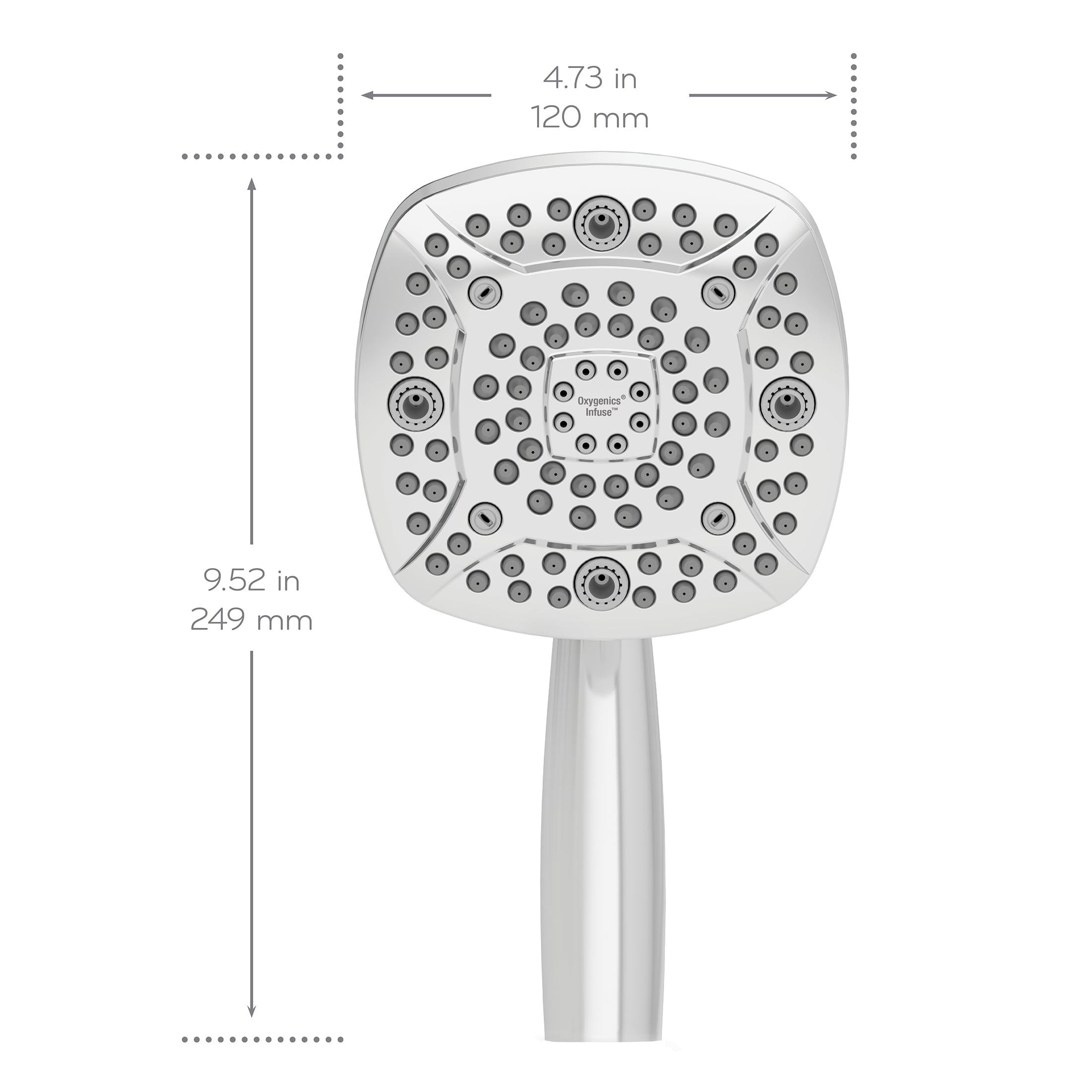 Oxygenics Infuse 7-Setting Chrome Handheld Shower Head