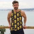 thumbnail image 6 of Gukieu Ducks Print Men's Quick Dry Fitness Vest, Round Neck Sleeveless Fitness Bodybuilding Top-X-Large, 6 of 7