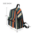 thumbnail image 3 of FORMRS School Backpack with Front Zippered Pocket 12" Student Travel Daypack, Navy Blue Stripes, 3 of 6