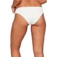 thumbnail image 4 of L Space Womens Sandy Textured Slimming Bikini Swim Bottom Ivory L, 4 of 5