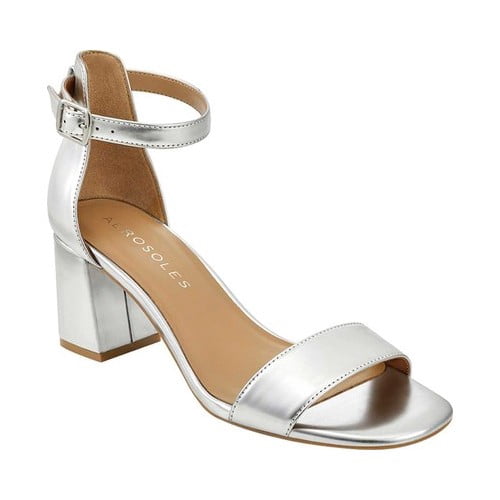 two strap heeled sandals