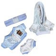 thumbnail image 2 of Doll Clothes For 17Cm Sitting Party Plushies - Random Light Blue Overalls Outfit With Accessories, Hoodie, Socks, Headband - For Collectors, , Doll Enthusiasts, 2 of 5