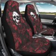 thumbnail image 4 of POLERO Red Rose Skull Print Vehicle Seat Covers for Sedan, Set of 2 Anti-Scratch Front Seat Cover Washable Lightweight Automotive Vehicle Seat Covers, 4 of 13