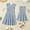 Blue, variant on FYMNSI Mommy and Me Dresses Summer Casual Boho Family Matching Outfits Ruffle Floral V Neck Dress for Mom and Daughter Blue (Girls 4-5T)