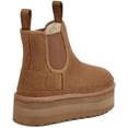 thumbnail image 4 of Botas de nieve de invierno para mujer, color negro y marrón, clásicas, con forro de piel sintética, sin cordones, color marrón, 8, 4 of 4