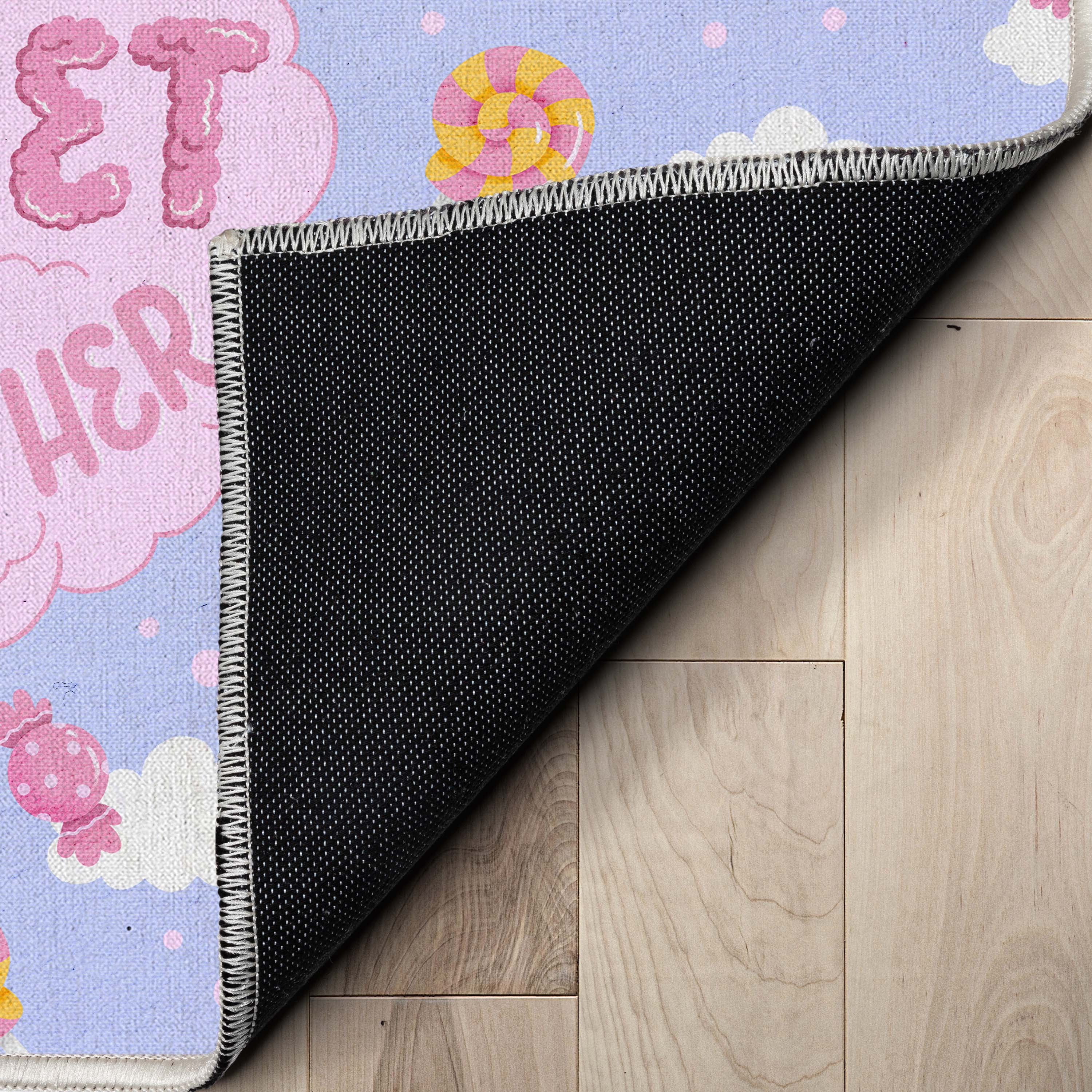Crayola Collection By Well Woven Be Sweet Lilac 20" x 5' Runner Rug