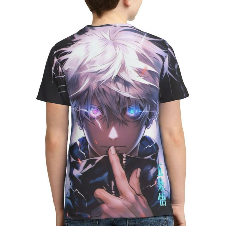Kids Anime Jujutsu Kaisen T-Shirts Youth 3D Print Short Sleeve