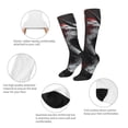 thumbnail image 3 of Sikiie Cool Black And White Dragon Knee Socks, High Socks Long Stretchy Sock Women Knee High Stocking, Long Socks for Women, 3 of 6