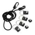 thumbnail image 2 of SPRING PARK Kayak D Ring Elastic Bungee Cord Rope Bungee Cord Hook Screws Rivets for Boat Kayak Mooring Deck Rigging Kit, 2 of 6