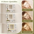 thumbnail image 4 of Gabinete de Baño de Lavamanos y Armario con Espejo Ajustable en 3 Colores, Armario de Pared para Baño con Grifos de Agua Caliente y Fría, Tuberías de Desagüe, Estante, 60 * 40 * 38cm (Marble), 4 of 9