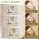 thumbnail image 4 of Gabinete de Baño de Lavamanos y Armario con Espejo Ajustable en 3 Colores, Armario de Pared para Baño con Grifos de Agua Caliente y Fría, Tuberías de Desagüe, Estante, 60 * 40 * 38cm (Marble), 4 of 9
