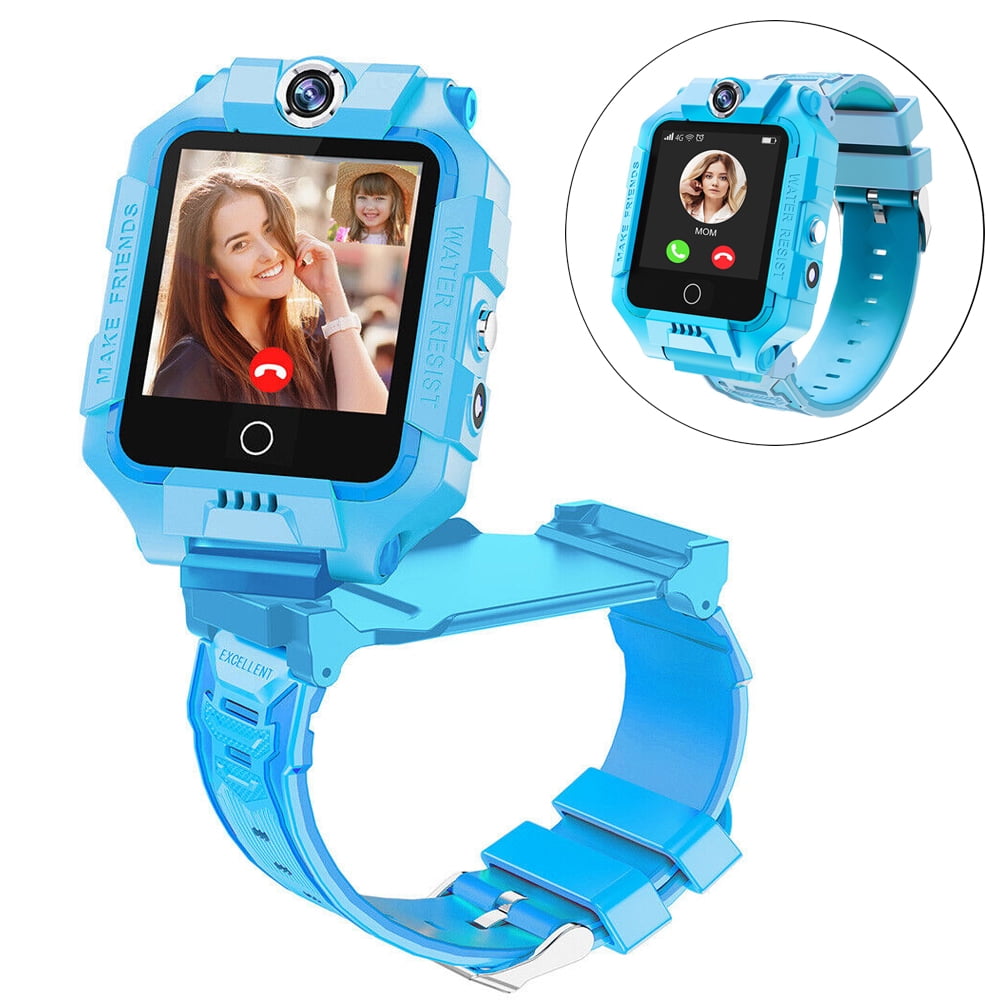  TOPCHANCES Reloj inteligente 4G para niños con tarjeta SIM,  relojes inteligentes impermeables para niños, reloj inteligente HD con  rastreador GPS para teléfono, reloj de teléfono celular para niños de :  Electrónica