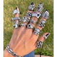 thumbnail image 2 of Ins gótico Punk corazón Rana calavera anillos para Mujeres Hombres Vintage gótico araña conejo sonrisa cara anillo pareja joyería de moda regalo Tan Jianjun unisex, 2 of 2