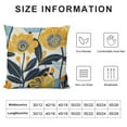thumbnail image 5 of Shiartex  Flower Decorative Throw Pillow Covers Jacquard Pillowcase Soft Square Cushion Cozy Pillowcase for Couch Bedroom, 5 of 5