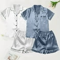 thumbnail image 4 of Afdoent 4Pc Pajamas For Women Set Plus Size Casual Pajamas Women's Lace Suspenders Shorts Home Wear Classic, 4 of 4