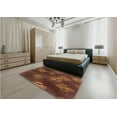 thumbnail image 5 of Ahgly Company Machine Washable Indoor Square Transitional Red Area Rugs, 3' Square, 5 of 7