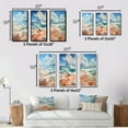 thumbnail image 4 of Designart "Simplicity Beach Landscape IV" Nautical & Beach Framed Wall Art Set Of 3 - White Beach Frame Gallery Wall Set For Home Decor, 4 of 6