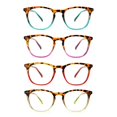 thumbnail image 1 of Gafas de lectura 25DU cuadradas con bloqueo de luz azul +3.0, paquete de 4, 1 of 8