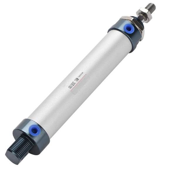 Cilindro de aire de varilla única, diámetro de 25 mm Cilindro de aire de carrera de 100 mm Cilindro neumático de aire Rendimiento confiable