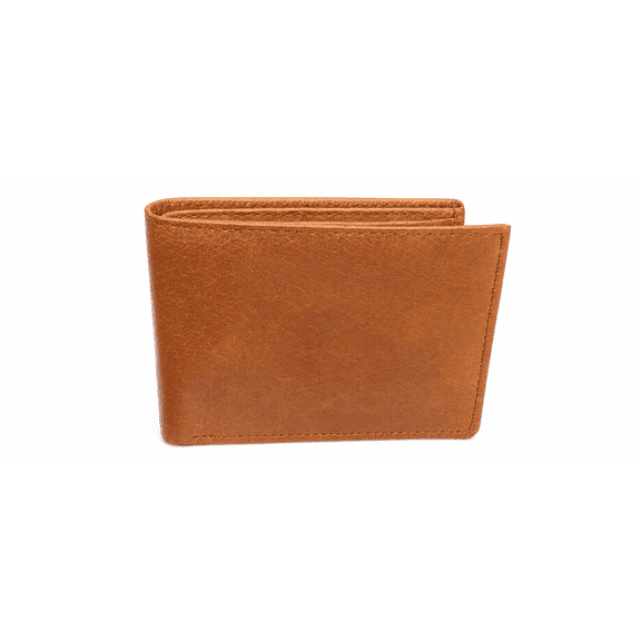 AlKhalil - Men’s Classic Genuine Leather Bifold Wallet – Slim, Durable, and Stylish Organizer for Cash, Cards, and IDs – Premium Brown Minimalist Everyday Accessory