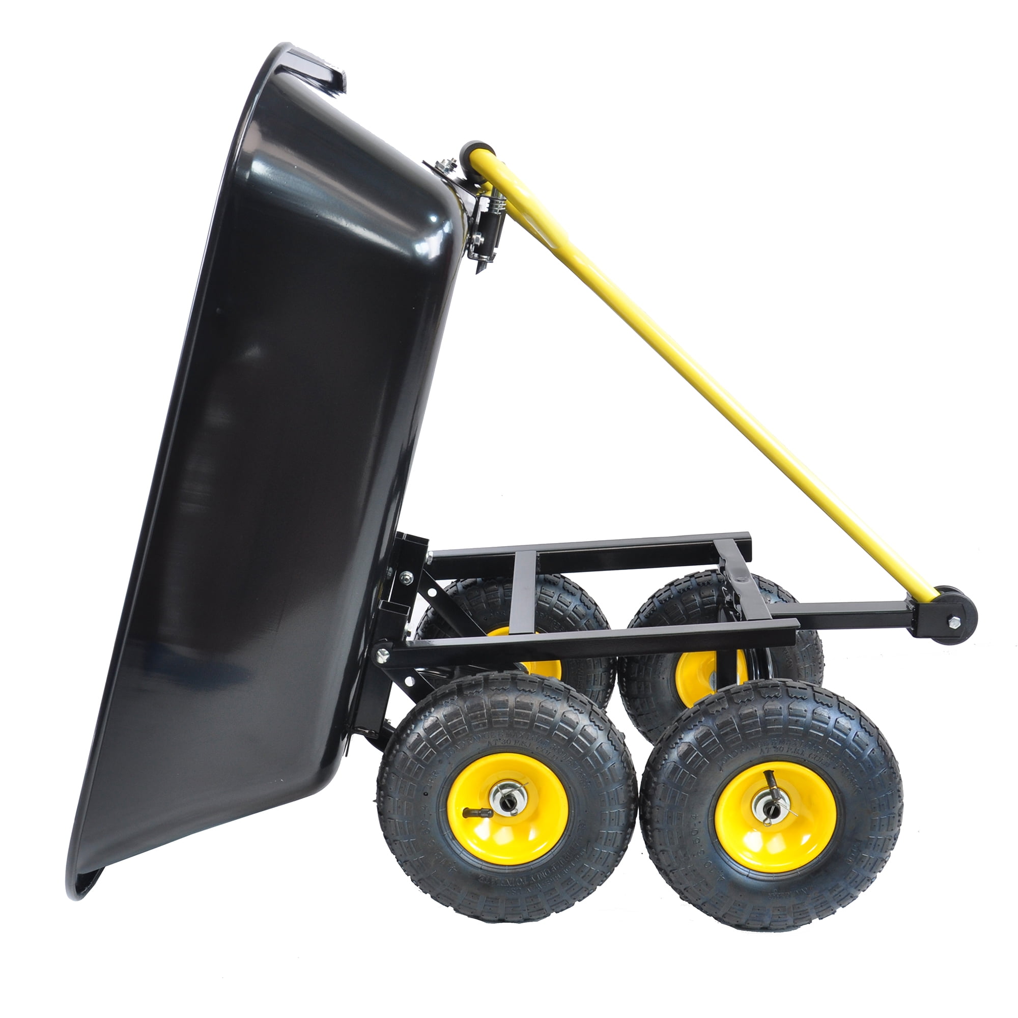 Aimee Lii Utility Wagon Cart, Beach Buggy Wagon with Big Wheels, Portable Wagon, Black Aimee Lii Utility Wagon Cart, Beach Buggy Wagon with Big Wheels, Portable Wagon, Black