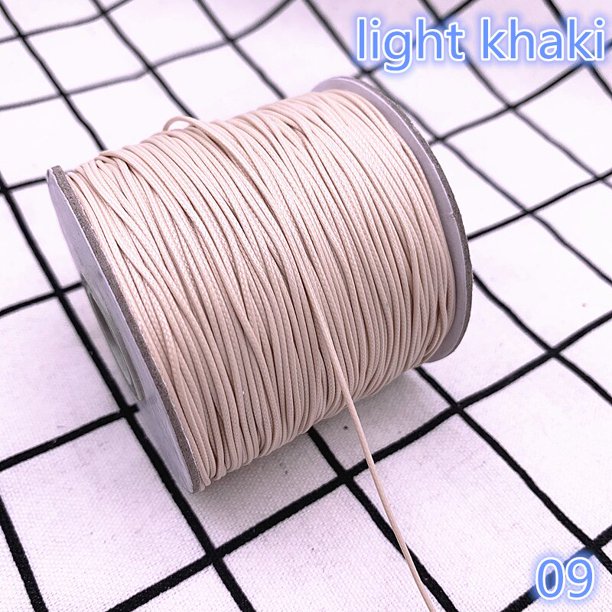 Cordón encerado de 0,5, 0,8, 1,0, 1,5 y 2,0mm, cordón encerado, correa para collar, cuentas, fabricación de joyería DIY para pulsera Tan Jianjun unisex