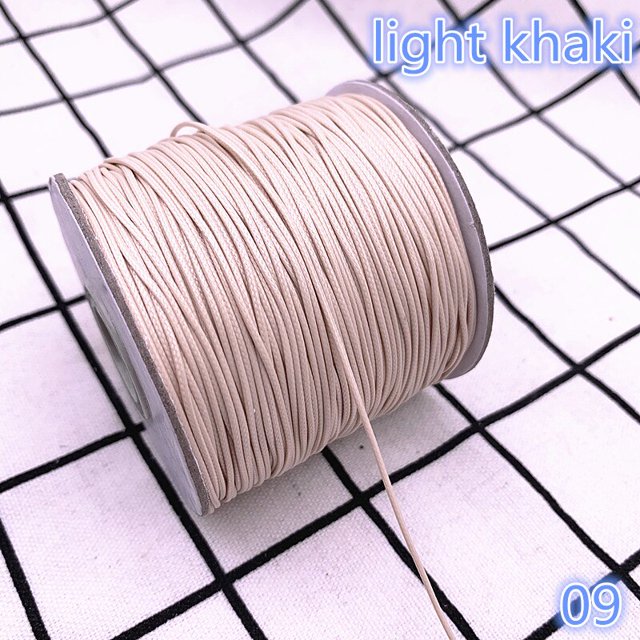 Cordón encerado de 0,5, 0,8, 1,0, 1,5 y 2,0mm, cordón encerado, correa para collar, cuentas, fabricación de joyería DIY para pulsera Tan Jianjun unisex