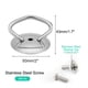 thumbnail image 2 of Pomo de tapa de olla universal de acero inoxidable Uxcell 2Pack, 2 of 7