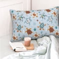 thumbnail image 4 of KLL Sea Turtle Pillow Covers Envelope Closure,Super Soft and Cozy Fuzzy Fleece Pillow Case Cover (No pillow core） 20"x30", 4 of 5