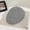 Grey, variant on Beret Cap for Men Classic Western Wide Upturned Brim Cowboy Hat Western Silhouette with Leather Metal Embellishments