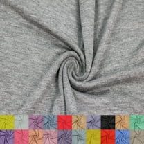 60" Wide Rayon Spandex Jersey Knit Fabric by the Yard - 4-Way Stretch 180GSM - Anti-Wrinkle, Breathable - Apparel, Accessories, Maternity, Decoration & Crafts- Heather Gray Dark