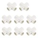 thumbnail image 1 of Conectores de 1/2", 8 piezas, conector de codo de 4 vías, fitting de esquina, blanco, 1 of 7
