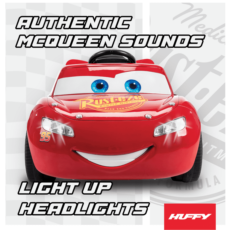 Huffy 6V Disney Pixar Lightning McQueen Ride-On Toy, Kids