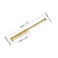 thumbnail image 2 of Uxcell 5/32 Inch Diamond Chainsaw Sharpener Titanium Plating Sharpening Stone Grinding File Tool, Golden 16 Pack, 2 of 5