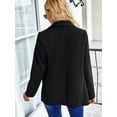 thumbnail image 2 of Yidarton Casual Suits Autumn and Winter All-Match Coat Women's Fitted Jacket Black XL Size, 2 of 7
