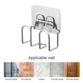 thumbnail image 4 of Soporte de esponja de acero inoxidable, gancho de pared autoadhesivo, estante de cocina reutilizable, 4 of 8