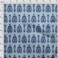 thumbnail image 3 of oneOone Organic Cotton Poplin Twill Fabric Leaves & Floral Ethnic Printed Fabric 1 Yard 42 Inches Wide, 3 of 4