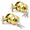 Polished Brass-2 Pack-Entry, variant on Black 5 Pack Entry Door Knobs With Lock, Keyed Alike Locksets