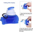 thumbnail image 3 of Collapsible Water Bottle, Portable Folding Bottle & Water Bottle With Clip For Backpack-SinKeeU, 3 of 4